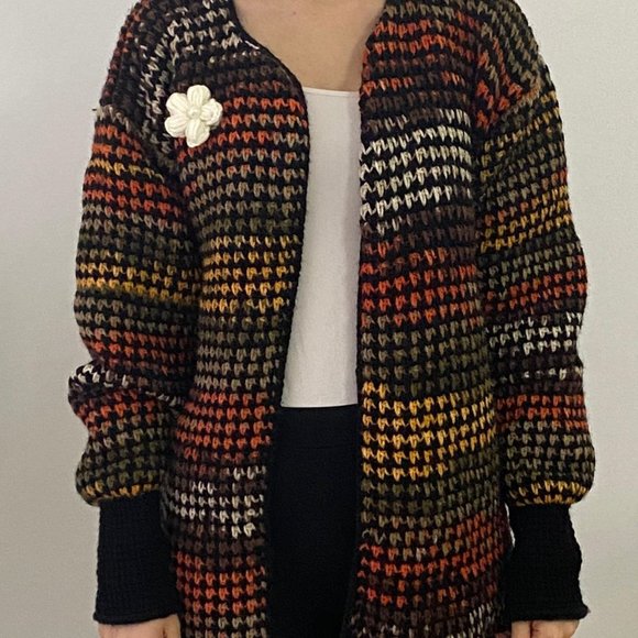 Cardigan Hand-Knitted Sweater Gift for her - Picture 2 of 4